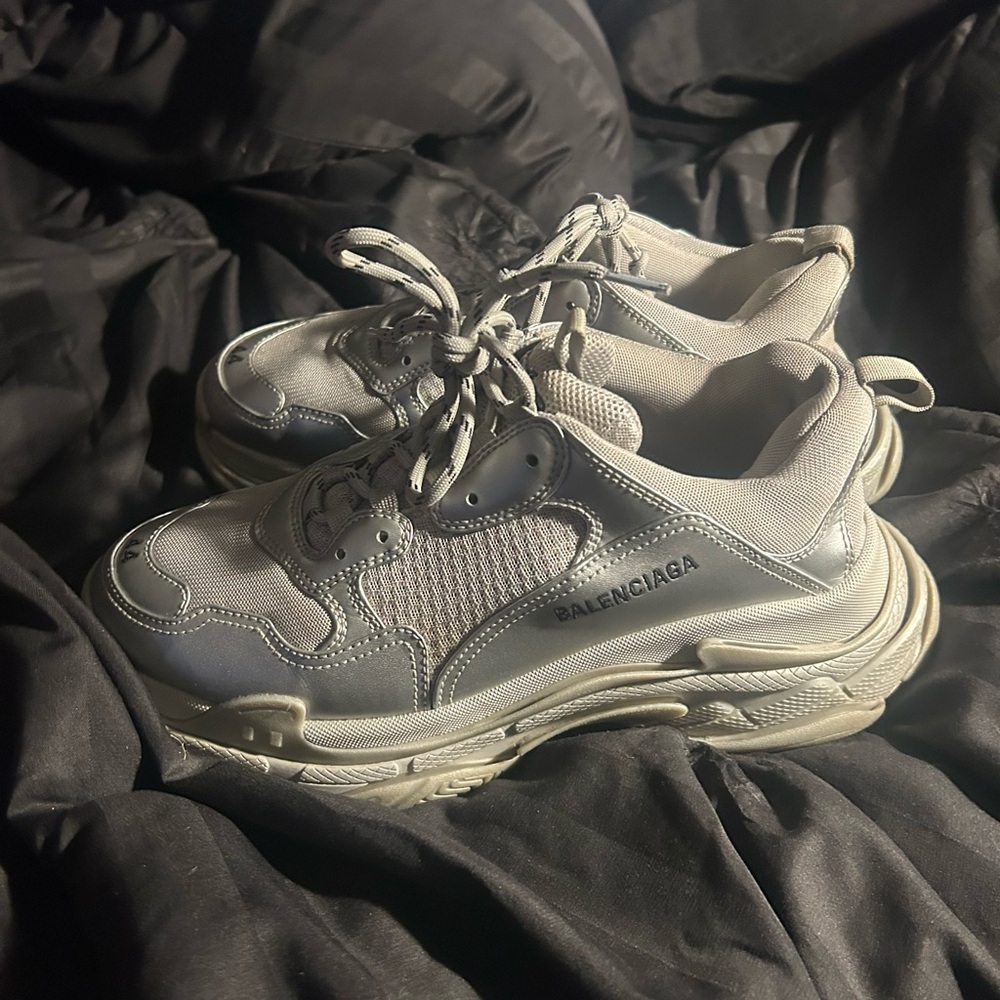 Silver balenciagas